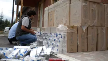 Tokat'ta Kaçak Sigara Operasyonu