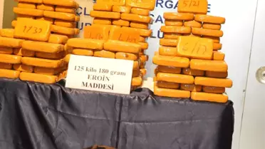 Hakkari'de 125 Kilo Eroin Ele Geçirildi