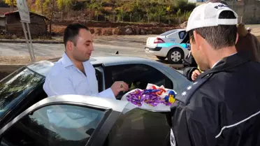 Sürücülere Çikolatalı Uyarı