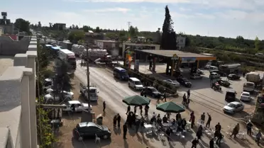 Trafik Terörüne Tepki İçin Kapattıkları Yola Taziye Çadırı Kurdular