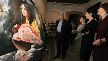 Başkan, Karma Serginin Açılışını Yaptı