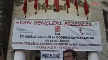 Depremzede 50 Van'lı Genç Bodrum'da