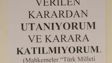 N.Ç. Kararına Tek Kişilik Protesto
