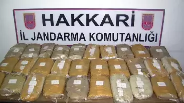 Hakkari'de 52 Kilo Eroin Ele Geçirildi