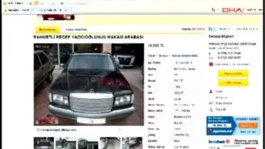 Yazıcıoğlu'nun Makam Aracı Satışta