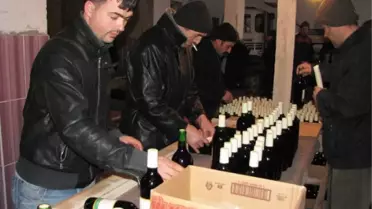 Bahadın Beldesi'nde Şarap Üretimi