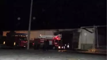 Tariş Pamuk Alım Merkezinde Yangın Çıktı