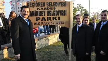 Ankara Keçiören'de Kardeş Şahinbey Parkı Açılışı Yapıldı