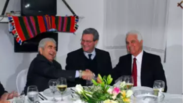 Eroğlu ve Hristofyas Yemekte Biraraya Geldi