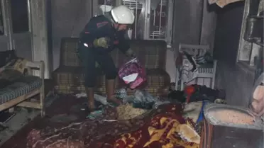 Çocuklarını Yanmaktan Kurtardı