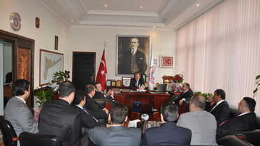 Denizbanktan Başkana Plaket