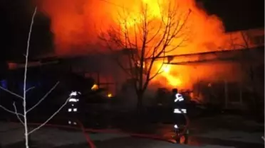 Erzincan'da Korkutan Yangın