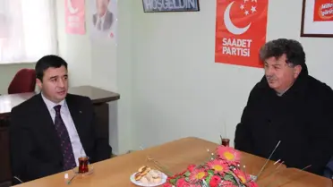 Kaymakam Malğaç'tan Saadet Partisi'ne Ziyaret