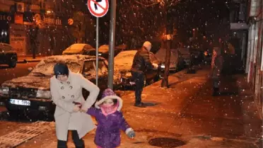 Hatay'da 7 Yıl Sonra Kar Yağdı
