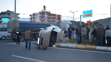 Milas'ta Trafik Kazaları; 2 Yaralı