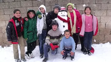 Yavuzeli'nde Kar Sevinci