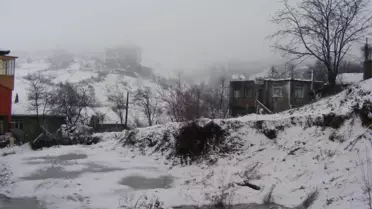 Ereğli ve Alaplı'da Kar Etkili Oldu