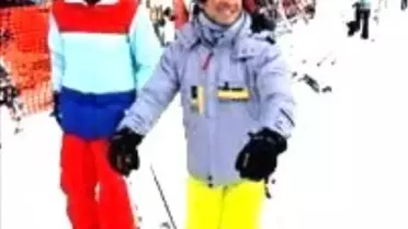 Baba Oğlun Kayak Keyfi