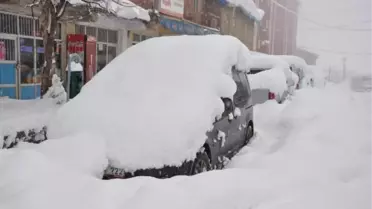 Beytüşşebap'ta Evler Kar Altında