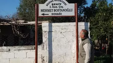 Şehit Mehmet Bostanoğlu'nun Adı Doğup Büyüdüğü Sokağa Verildi