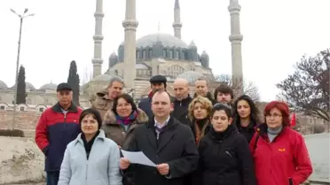 Selimiye Camii'nin Etrafında İnsan Zinciri Oluşturacaklar