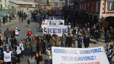 Kesk'ten, Gözaltılara Protesto Mitingi