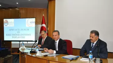 Kırıkkale'de Afet Acil Durum ve Kriz Değerlendirme Toplantısı Yapıldı