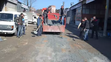Alaplı Sanayi Esnafından Bozuk Yol Tepkisi