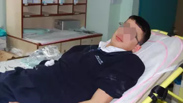 Bıçakla Şaka Hastanede Bitti