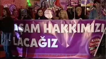 Kadınlardan 'Tabutlu' Yürüyüş