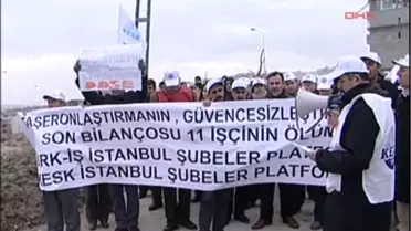 Türk İş ve Kesk, İşçi Ölümlerini Protesto Etti