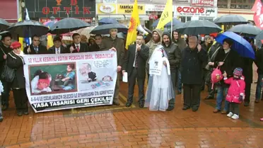 Çaycuma Eğitim-Sen'den 4+4+4 Sistemine Tepki Eylemi Yaptı