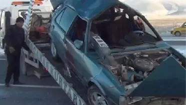 Otomobil Şarampole Yuvarlandı: 1 Ölü, 2 Yaralı