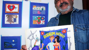 Karikatür ve Kartpostallarıyla Bodrum'u Tanıtıyor