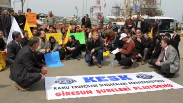 Kesk Giresun'da 4+4+4 Eğitim Sistemini Protesto İçin Bir Günlük Oturma Eylemi Başlattı