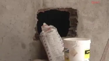 Bankada Film Gibi Soygun---Duvarı Delip 150 Bin Lirayı Çaldılar