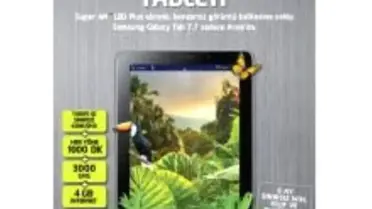 Yeni Galaxy Tab 7.7 Türkiye'de!