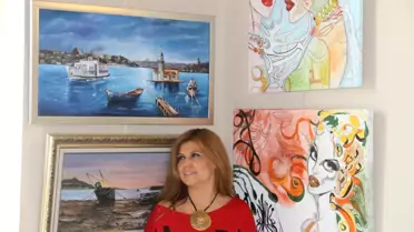 Ücretsiz Resim Kursuna Gittiler, Şimdi de Sergi Açtılar