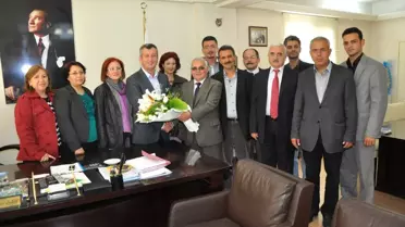 Başkan Şahin'e, Partisi CHP'den Ziyaret