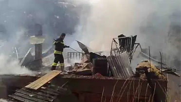 Gümüşhane'de Yangın