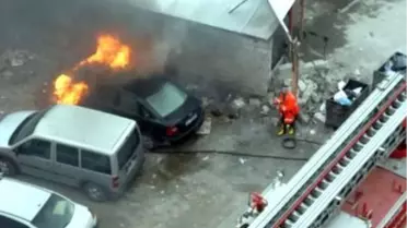 Park Ettiği Otomobilini Dönüşte Yanarken Gördü