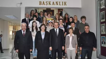 Alman Öğrencilerden Başkan Dalgıç'a Ziyaret