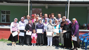 Bafra'da Açev Eğitimine Katılan Kursiyerlere Belgeleri Verildi
