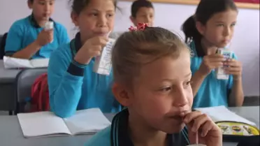 Çankırı'da Süt Dağıtım Töreni Yapıldı