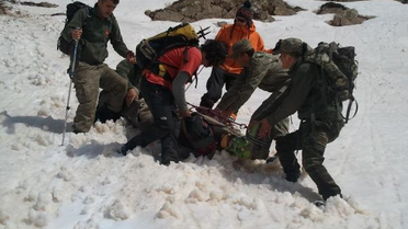 Mehmetçikten Yaralı Turisti Kurtarma Operasyonu