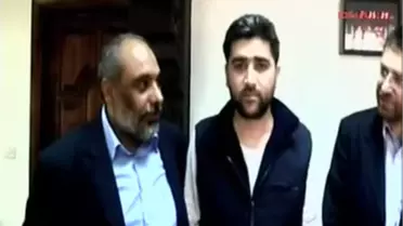 Suriye'de Gözaltına Alınan Türk Gazetecilerin Görüntüsü