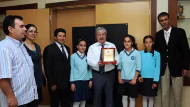 Başkan Akaydın'a Öğrencilerden Teşekkür