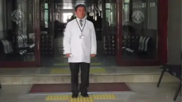 Bayburt Devlet Hastanesi Görme Engelliler İçin 'Hissedilebir Yüzey' Olan Sarı Kolonlu Yürüme...