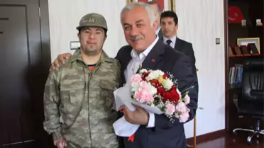 Çubuk'ta Engellilerin Askerlik Sevinci