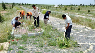 Yeni Mezarlıkta Çevre Temizliği